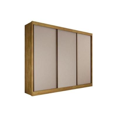 Guarda Roupa Casal Diamond Plus 3 Portas Correr 6 Gavetas Freijó Cumaru c- Fendi