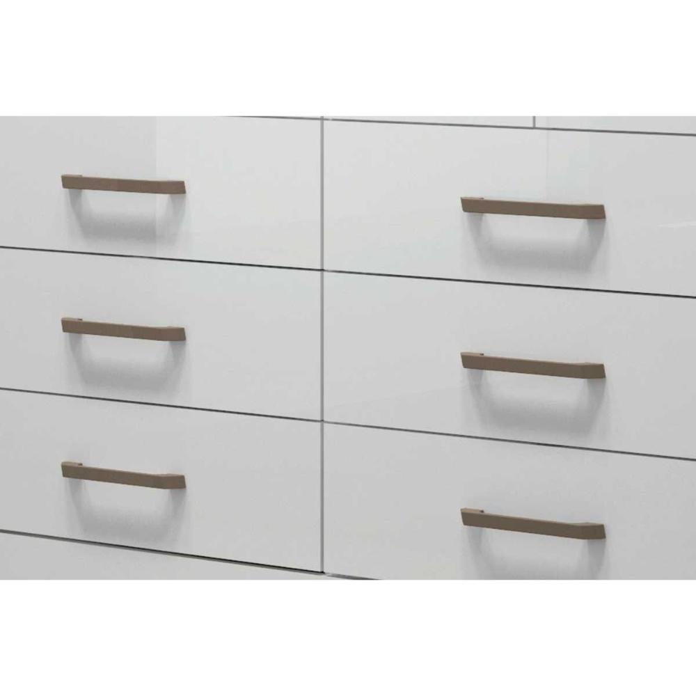 Guarda Roupa Casal 8 Portas e 6 Gavetas Master 8.6 Jatoba/Grafitte - Santos Andirá - 4