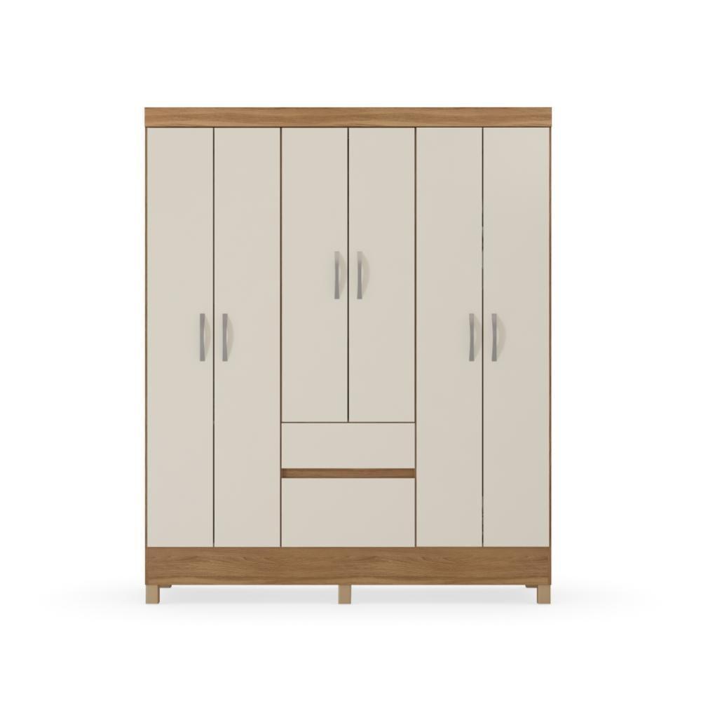 Roupeiro 6 Portas Bremen Amendola Off-white - 3