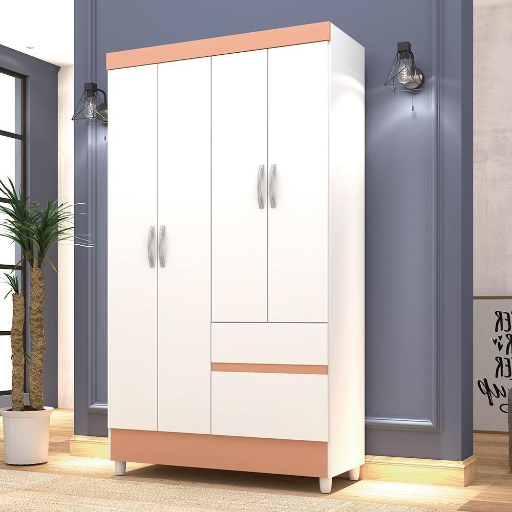 Guarda Roupa 4 Portas Spectra Branco Camarim - 1