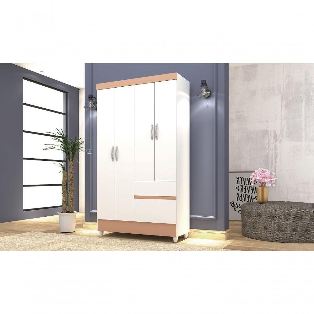 Guarda Roupa 4 Portas Spectra Branco Camarim - 2