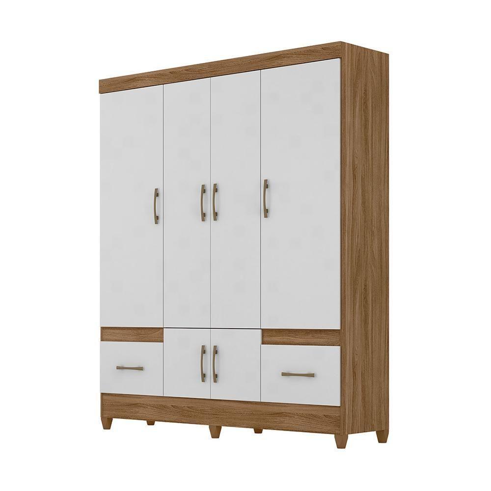 Conjunto Guarda Roupa E Cômoda Gokyo e Branco - 7