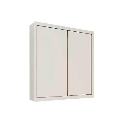 Guarda Roupa Casal Zurique 2 Portas de Correr 4 Gavetas Off White Móveis Europa