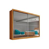 Guarda Roupa Casal 2 Portas de Correr e 4 Gavetas c/ Espelho Verona Plus Peroba - Europa - 1