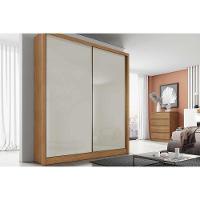 Guarda Roupa Solteiro 2 Portas E 3 Gavetas Virtus Plus Freijo Cumaru C/ Fendi - Novo Horizonte - 1