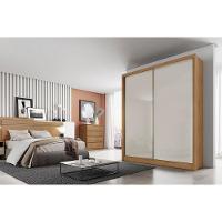 Guarda Roupa Solteiro 2 Portas E 3 Gavetas Virtus Plus Freijo Cumaru C/ Fendi - Novo Horizonte - 3