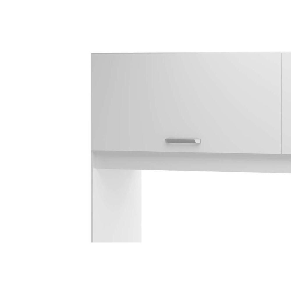 Guarda Roupa Solteiro Aéreo C/ Bicama 2691 Branco - Multimóveis - 6