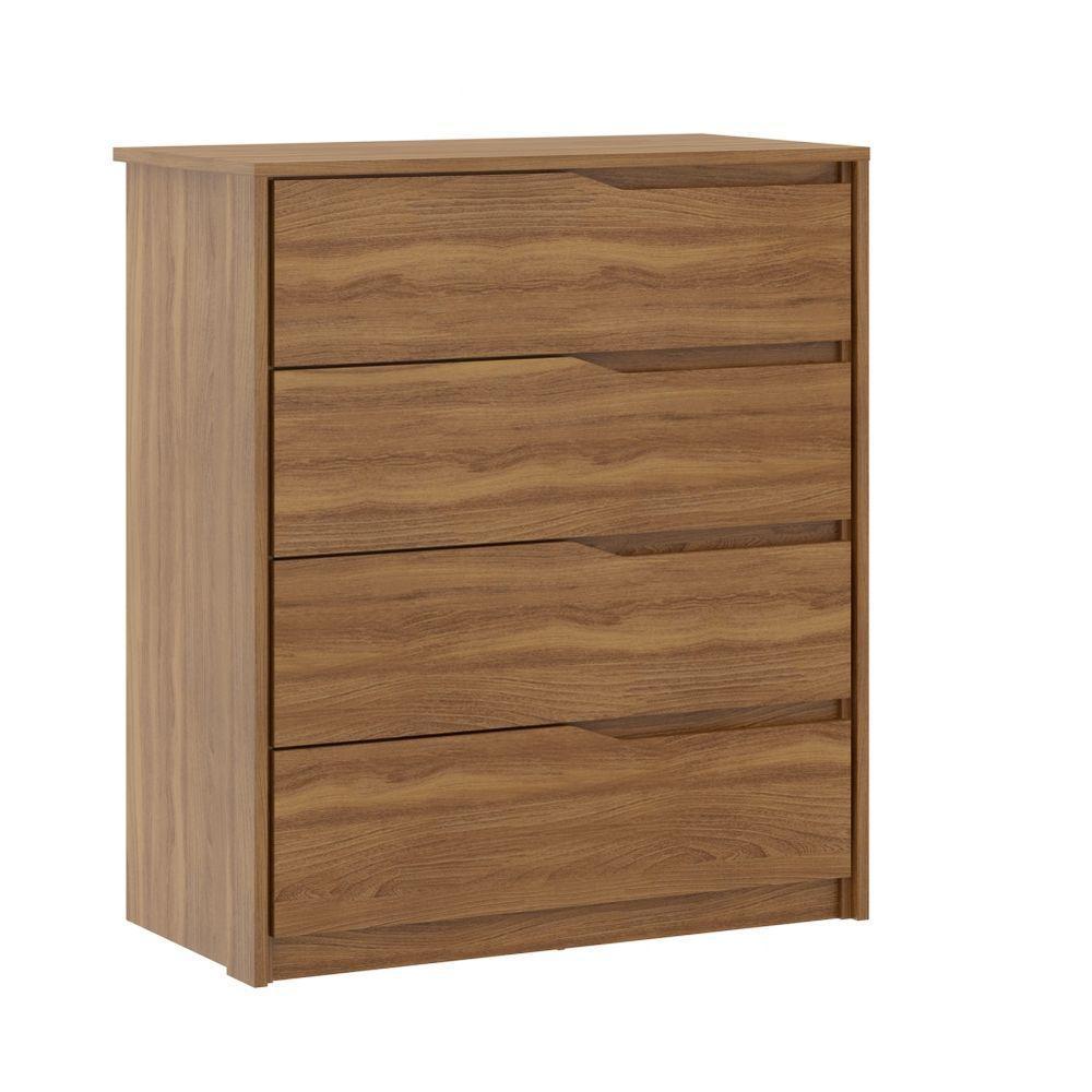 Conjunto Quarto Guarda Roupa Com Espelho E Comoda Napolis Amendola - 5