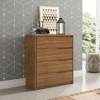 Conjunto Quarto Guarda Roupa Com Espelho E Comoda Napolis Amendola - 7