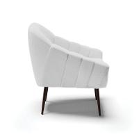 Kit 02 Poltronas Linho Pés Palito Ferro A05 Cinza - 6