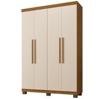 Guarda Roupa Milão Quarto Com 4 Portas Cinamomo/off White Cinamomo/off White - 1