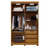 Guarda Roupa Milão Quarto Com 4 Portas Cinamomo/off White Cinamomo/off White - 2