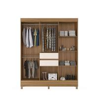 Guarda Roupa Casal 8 Portas Com Espelho Terni Amendola Off-white - 3