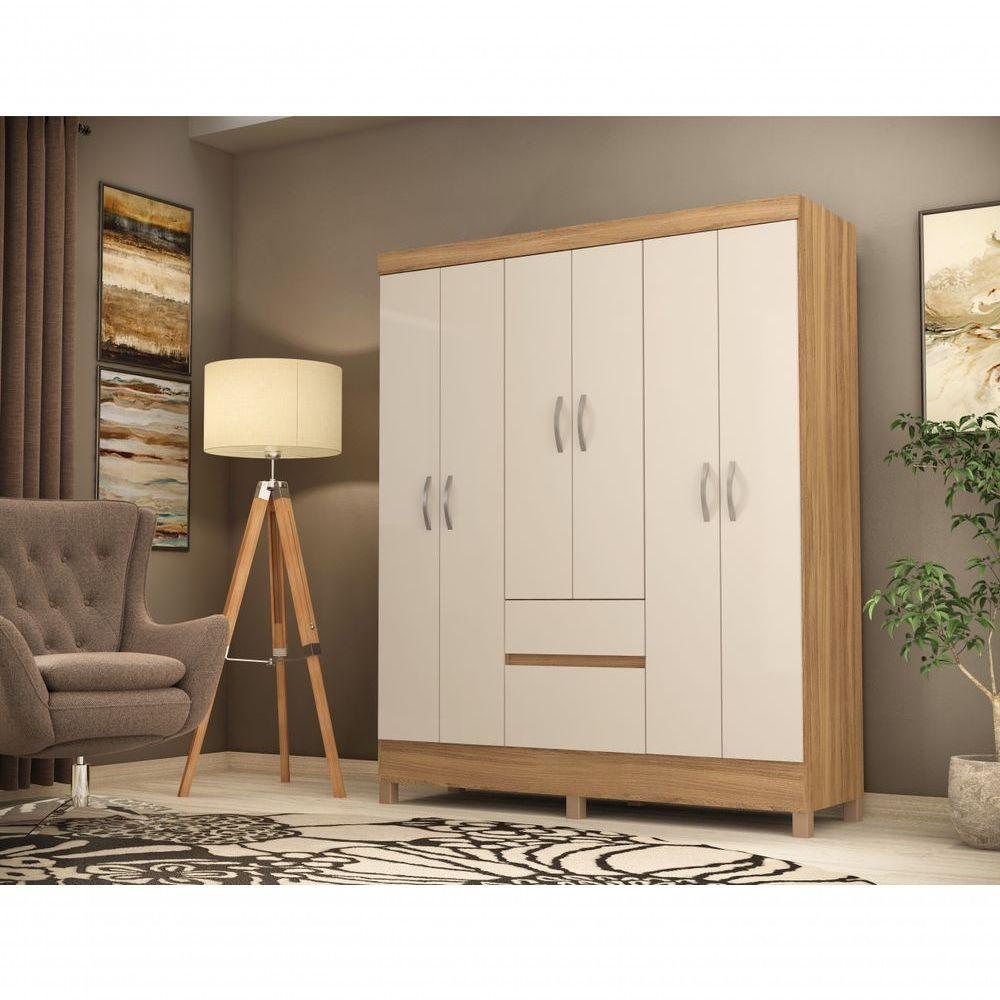 Guarda Roupa 6 Portas Forggia Amendola Off-white - 2