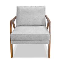 Kit 2 Poltronas Decorativas De Luxo Frida Linho Rústico Grigio - 3