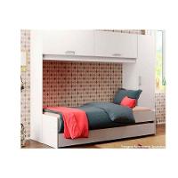 Guarda Roupa Solteiro Aéreo C/ Bicama 2691 Branco - Multimóveis - 5