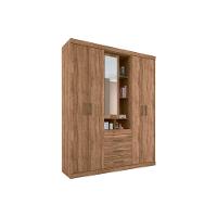 Guarda Roupa Solteiro 5 Portas E 3 Gavetas Havana Star 5.3 Atacama - Santos Andirá - 1