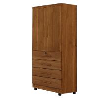 Roupeiro Conjugado 2 Portas 4 Gavetas New Maia Benetil Cinamomo - 1