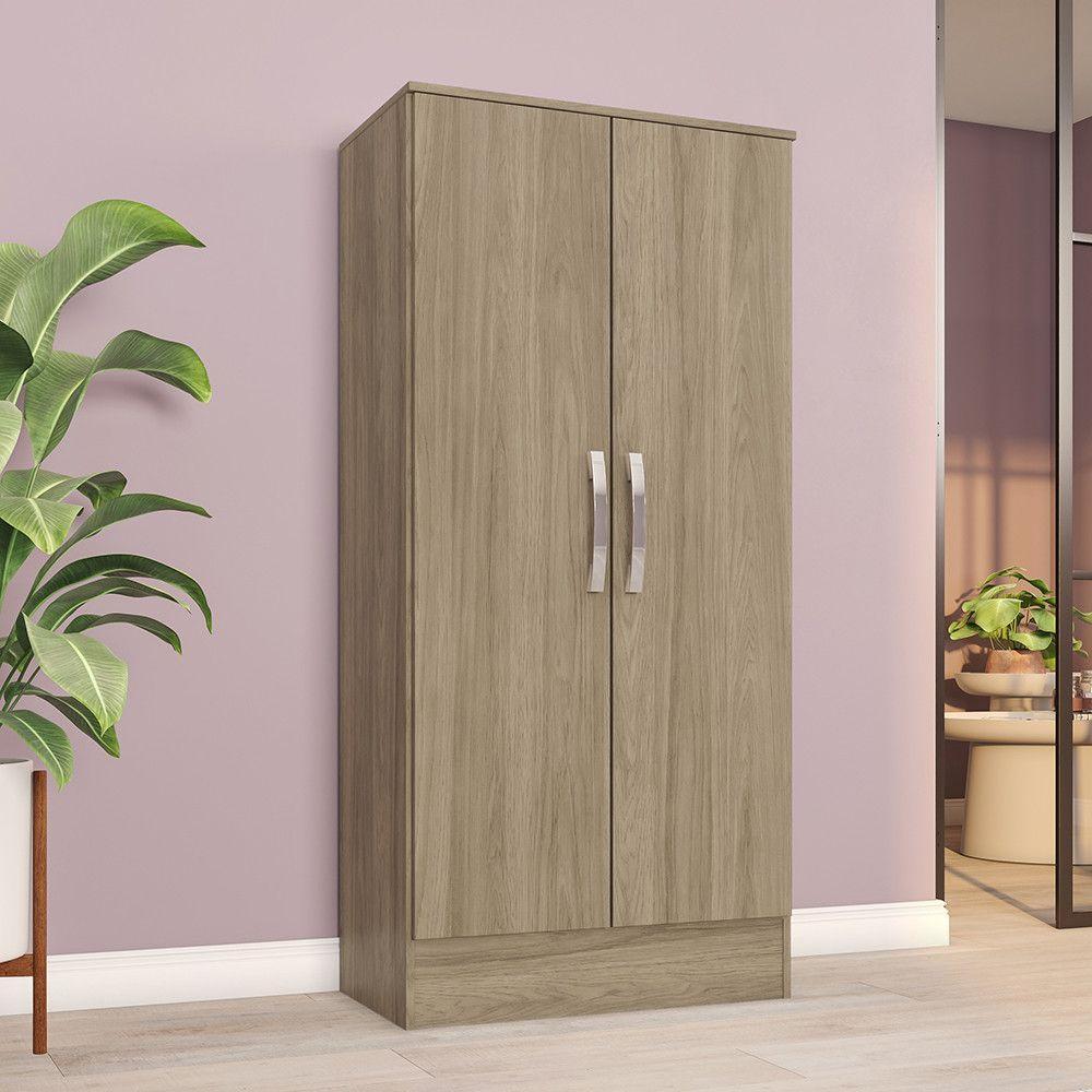 Guarda Roupa Multiuso 2 Portas Sam Casa 812 Rústico - 2