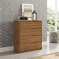 Conjunto Quarto Guarda Roupa Com 2 Espelhos E Comoda Napolis Amendola - 10