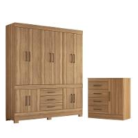 Conjunto Quarto Guarda Roupa E Comoda Emilia Amendola - 1