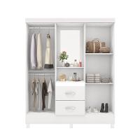 Conjunto Quarto Guarda Roupa E Comoda Ravenna Branco - 3