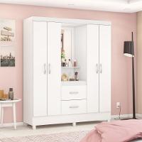 Conjunto Quarto Guarda Roupa E Comoda Ravenna Branco - 7