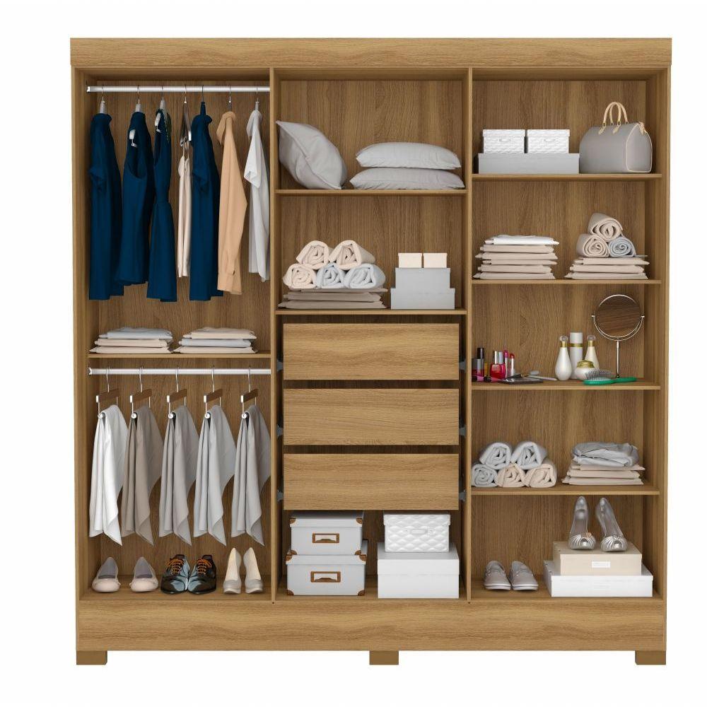 Conjunto Quarto Guarda Roupa E Comoda Ferrara Amendola Off-white - 3