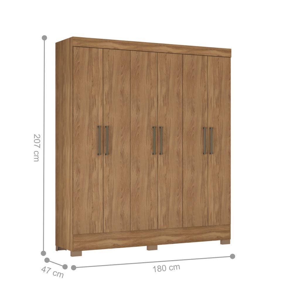 Conjunto Quarto Guarda Roupa E Comoda Ferrara Amendola Off-white - 5