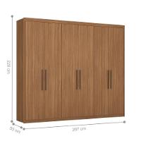 Conjunto Quarto Guarda Roupa E Comoda Caroline Amendola - 5