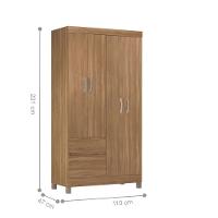 Conjunto Quarto Guarda Roupa E Comoda Vicenza Amendola - 5