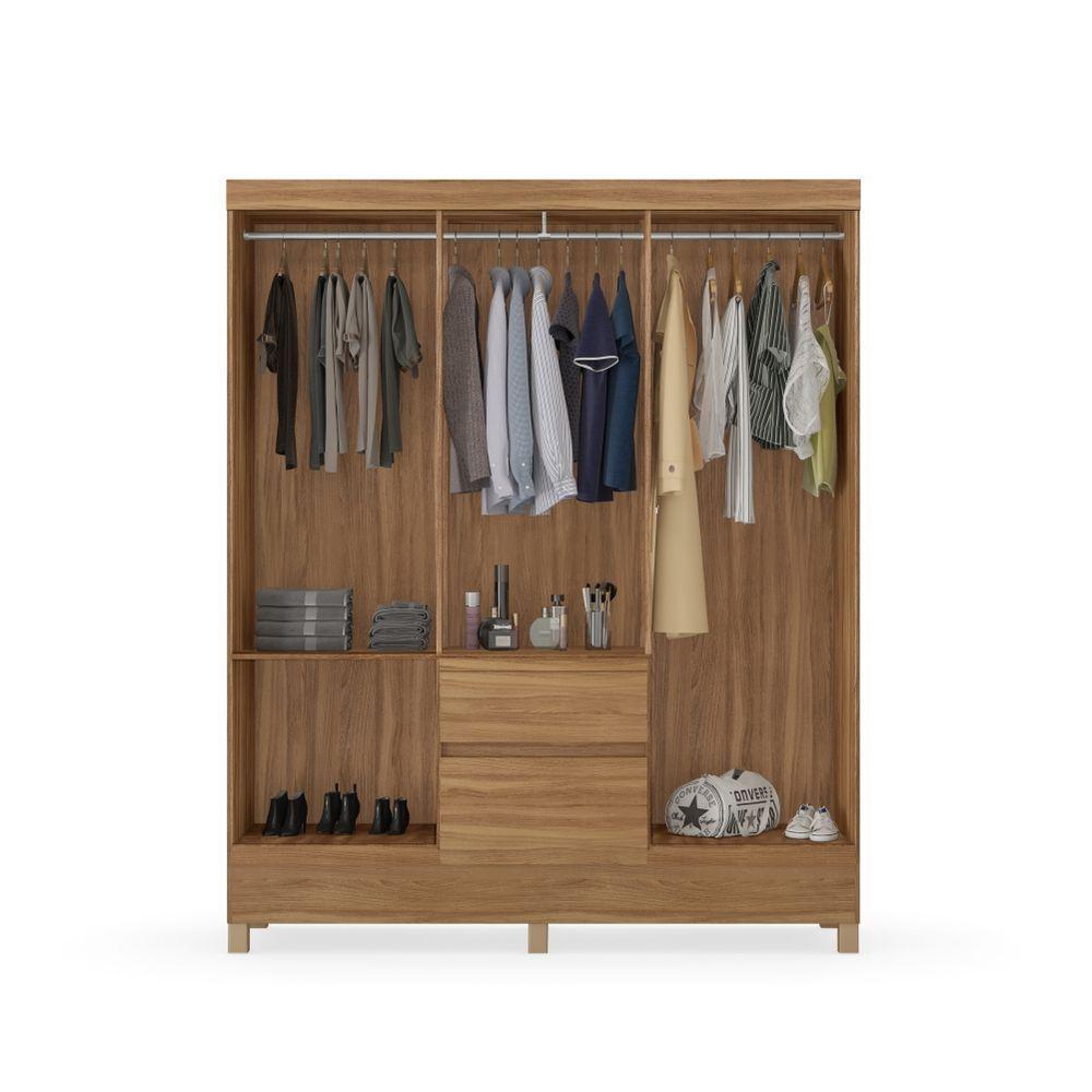 Conjunto Quarto Guarda Roupa E Comoda Forggia Amendola - 3