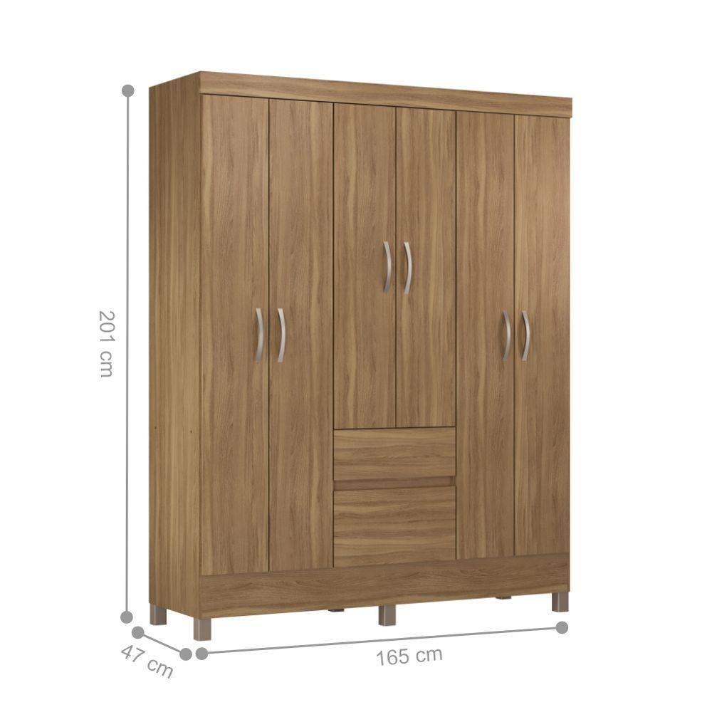 Conjunto Quarto Guarda Roupa E Comoda Forggia Amendola - 5