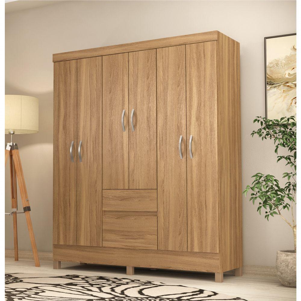 Conjunto Quarto Guarda Roupa E Comoda Forggia Amendola - 9