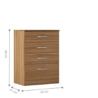 Conjunto Quarto Guarda Roupa E Comoda Forggia Amendola - 10