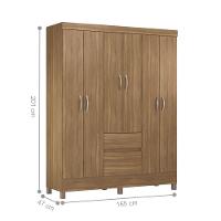 Conjunto Quarto Guarda Roupa E Comoda Forggia Amendola - 13