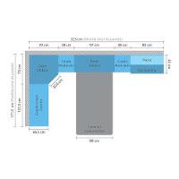 Guarda Roupa Modulado 10 Pts Com Cabeceira Escrivaninha Master Móveis Avelã Rústico ártico Rústico - 5