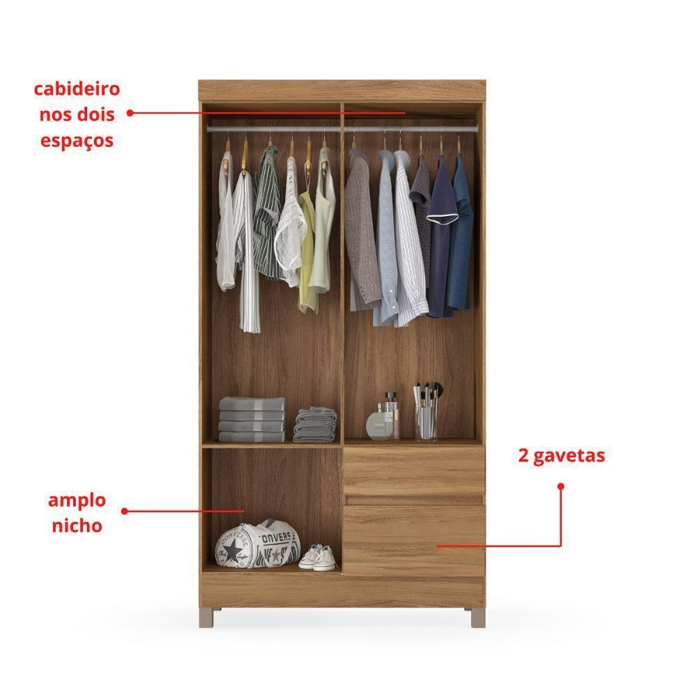 Guarda-roupa 4 Pts 2 Gavetas Lotus Amendola Touch Demóbile Amendola Touch - 3