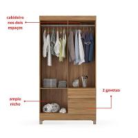 Guarda-roupa 4 Pts 2 Gavetas Lotus Amendola Touch Demóbile Amendola Touch - 3