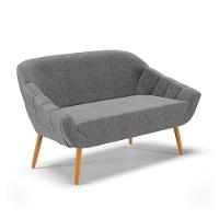 Kit 1 Namoradeira E 2 Poltronas Linho Grafite A26 Castanho - 7