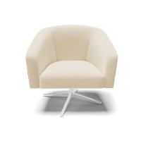 Kit 2 Poltronas Corano Preto Com Linho Bege A19 - 7