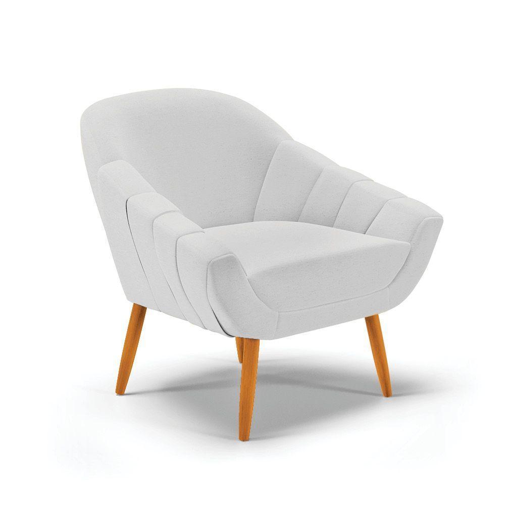 Kit 01 Namoradeira E 01 Poltrona Linho Cinza A05 Castanho - 6