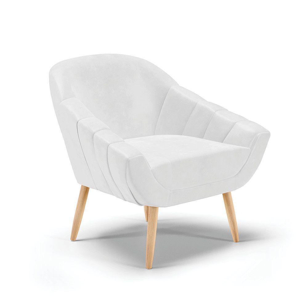 Kit 01 Namoradeira E 02 Poltronas Corano Branco Natural - 6