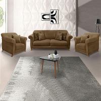 Kit 2 Poltronas E Sofá 2 Lugares 1,80m Caramelo - 2