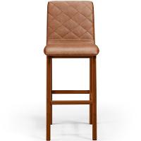 Kit 04 Banquetas Altas Cozinha De Jantar Fixa Zoe B04 Camel - 5