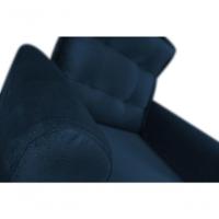 Poltrona Decorativa Para Sala De Estar Quarto E Escritorio Dakota Veludo Matrix - Azul Azul - 3