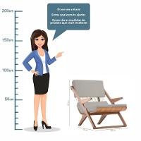 Poltrona Com Braço Moza Linho Cinza Madeira Cedro Corda Náutica Redonda Poliéster Rami - 7