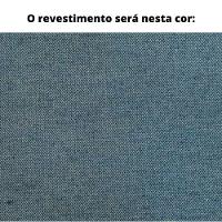 Poltrona Com Braço Cutiê Linho Azul Madeira Cedro Corda Fita Poliéster - 2