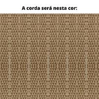 Poltrona Com Braço Lene Algodão Marrom Madeira Cedro Corda Plana Poliéster Castor - 8