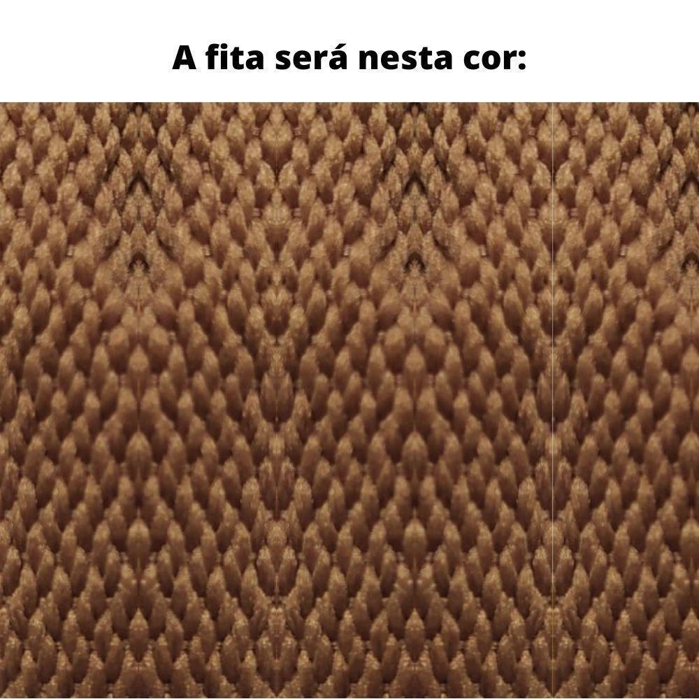 Poltrona Com Braço Cutiê Linho Cinza Madeira Cedro Corda Fita Poliéster - 4